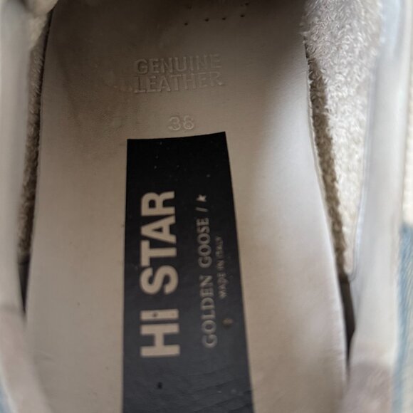 Golden Goose_  Hi Star Sneakers with Additional Lace Accessory - Picture 8 of 11